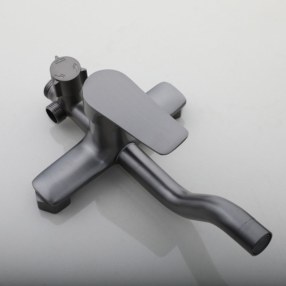 Gun metal surface-mounted shower rain shower