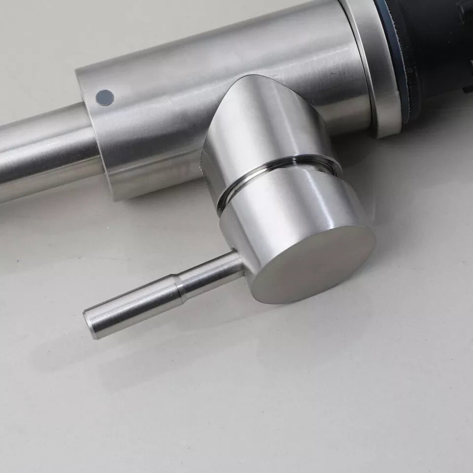 Brushed Nickel Kitchen Faucet - Modern and Functional