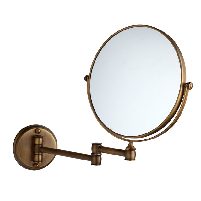 Nostalgic bronze make-up mirror