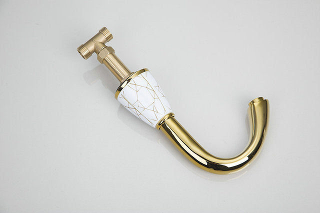 3-piece gold bath tap