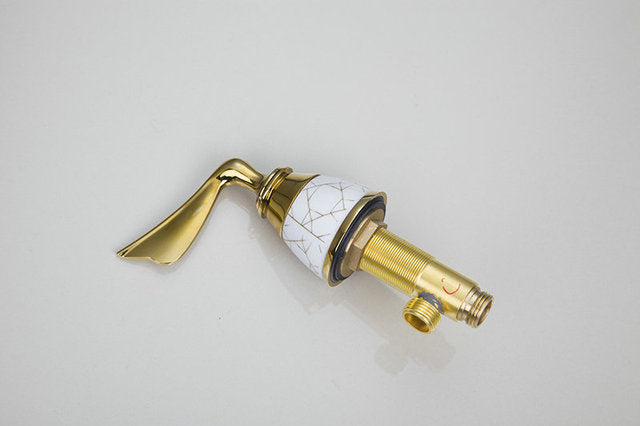 3-piece gold bath tap