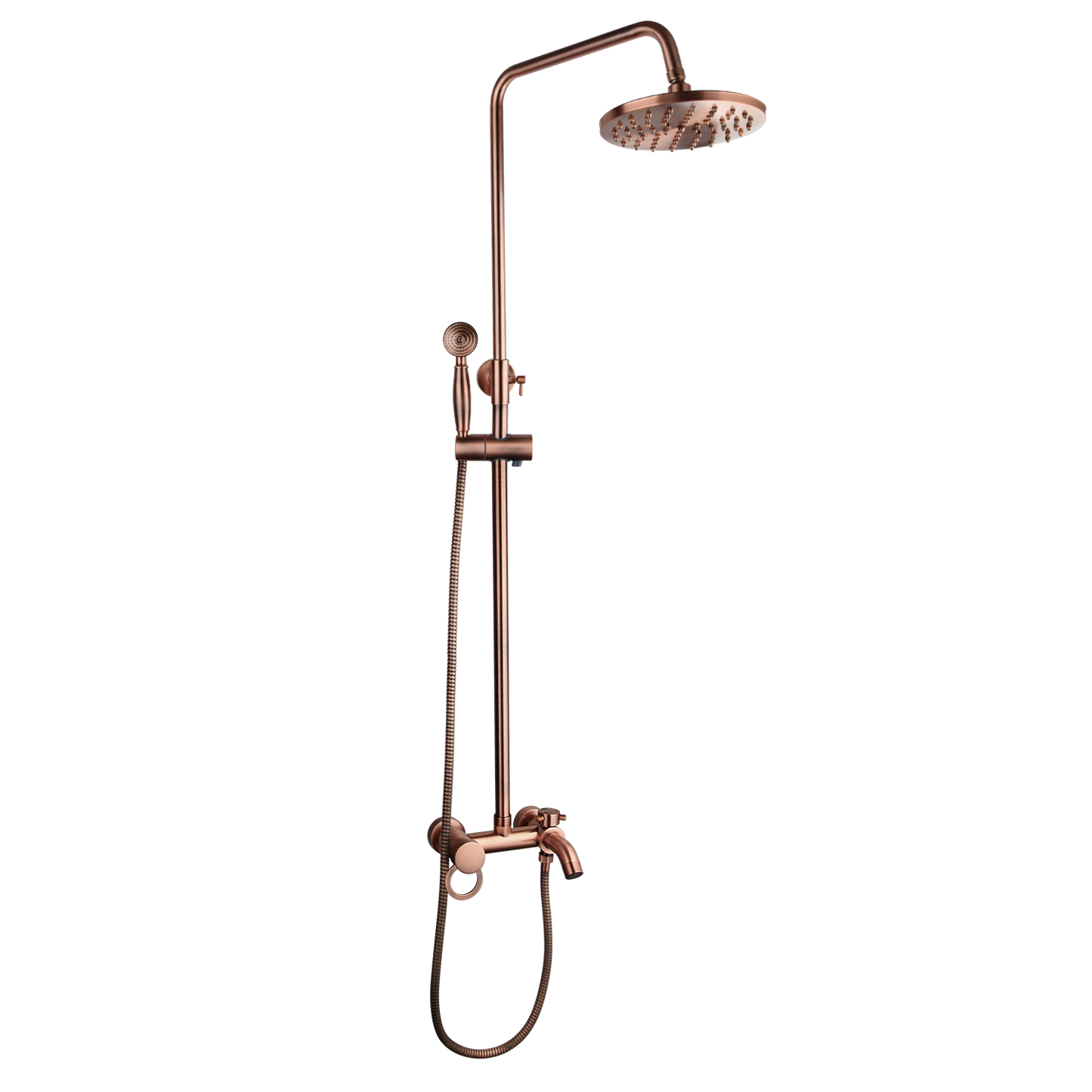 Klassische nostalgische Kupfer-Aufputz-Regendusche