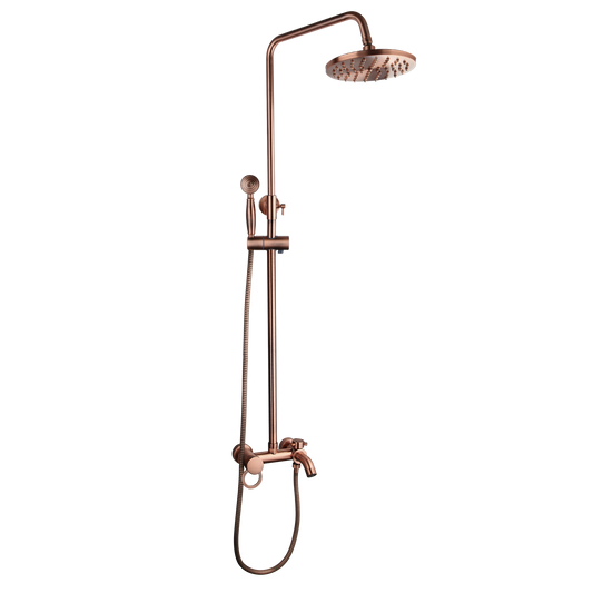 Klassische nostalgische Kupfer-Aufputz-Regendusche