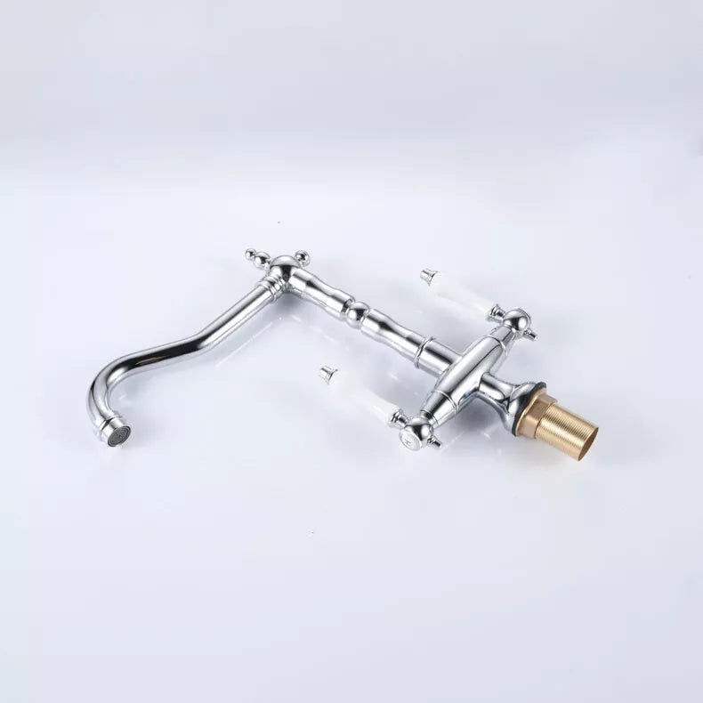 Country Nostalgic Kitchen Faucet in Chrome