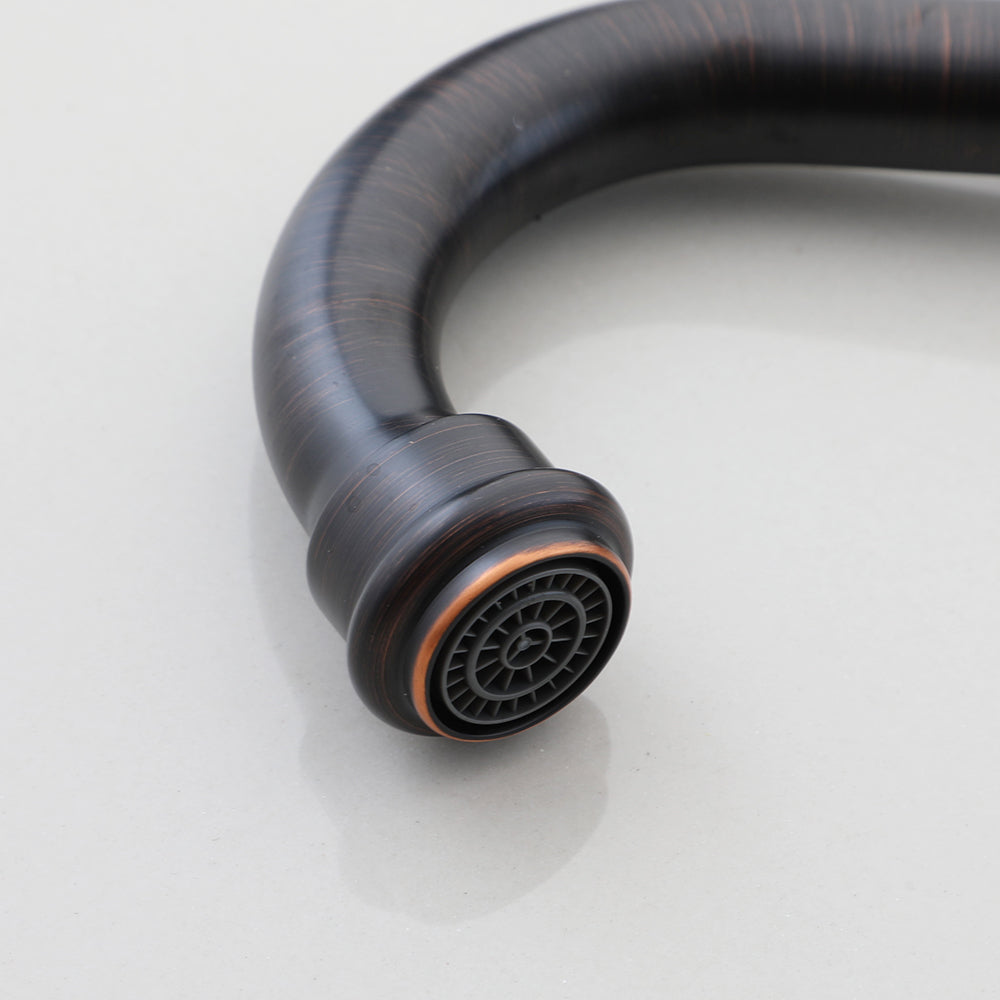 Country washbasin tap oil bronze color