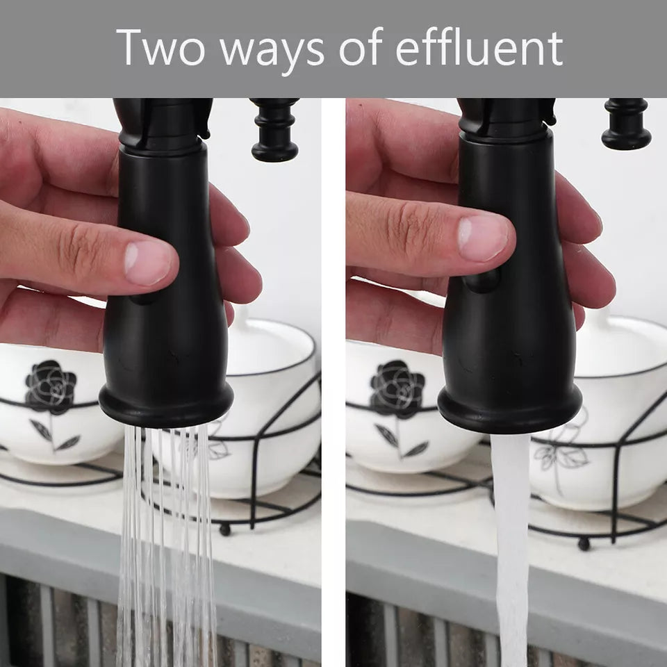 Malvizza Luxury Country Kitchen Faucet – Black