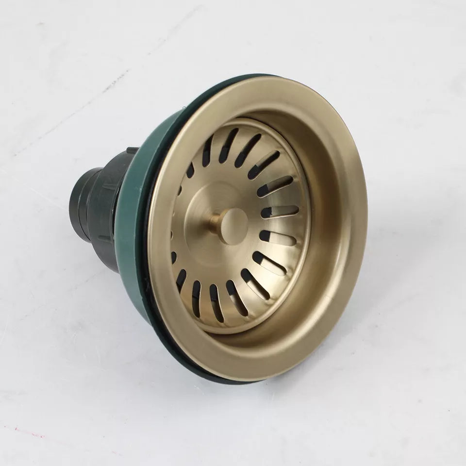 Country Spülbeckenabfluss – Gebürstetes Gold