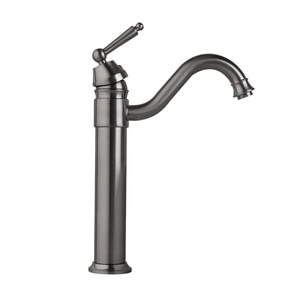 Gun Metal Waschtisch-Mischbatterie mit schwenkbarem Auslauf