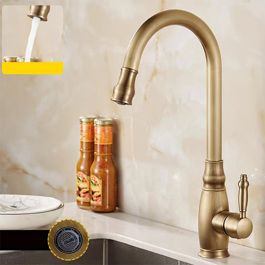 Landelijke keukenkraan antiek brons