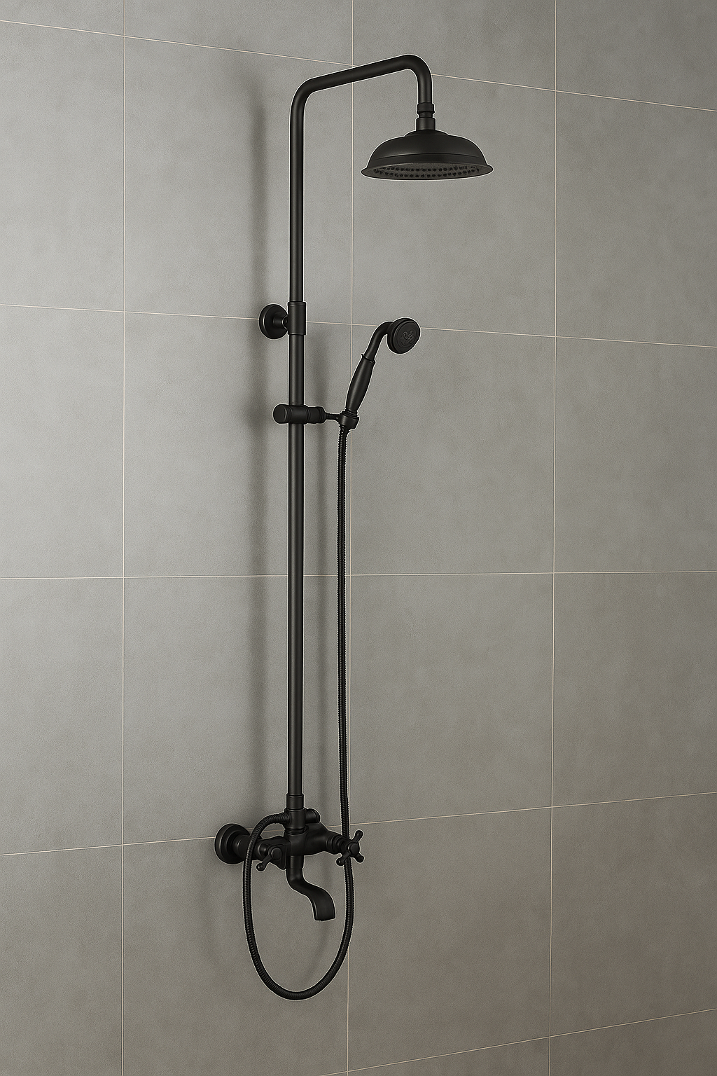 Olie bronzen zwart moderne douche-set