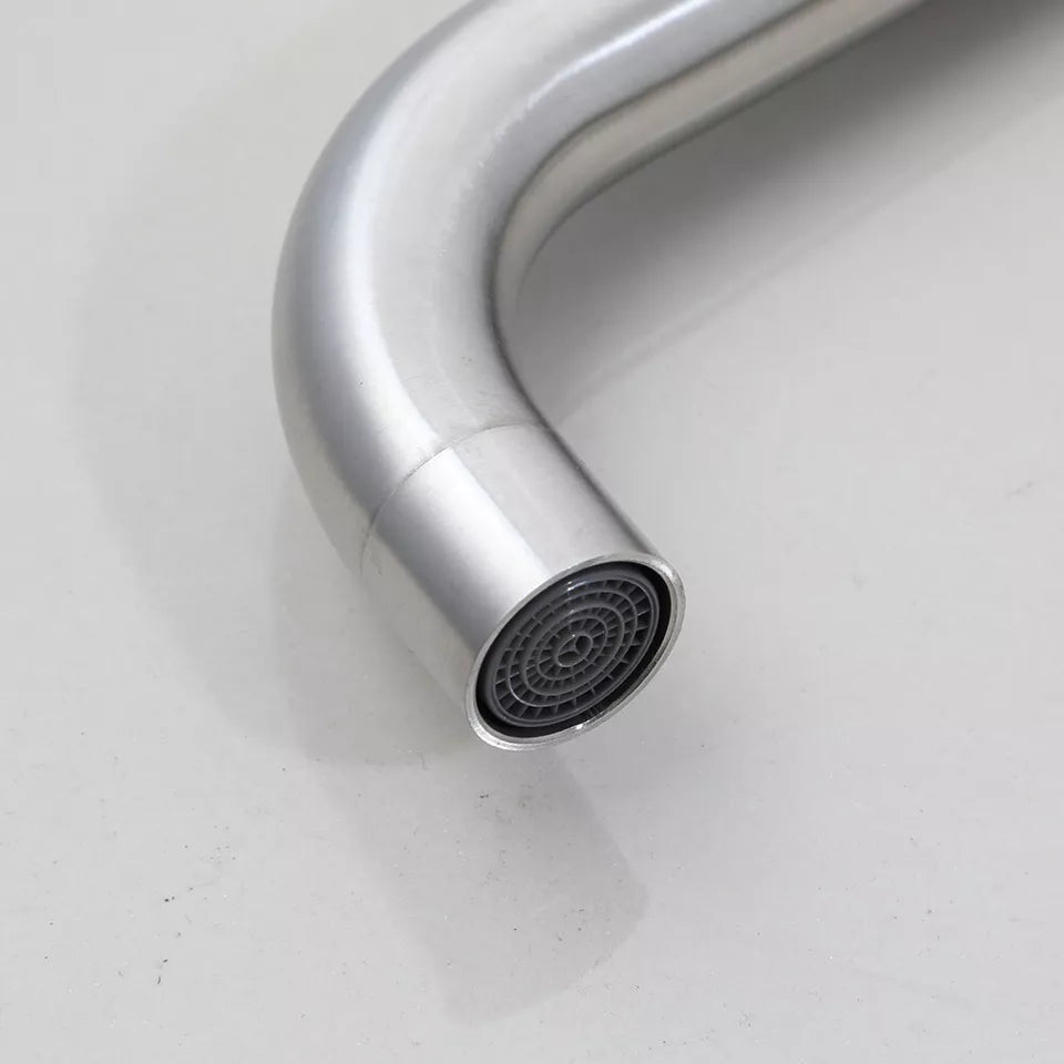 Brushed Nickel Kitchen Faucet - Modern and Functional