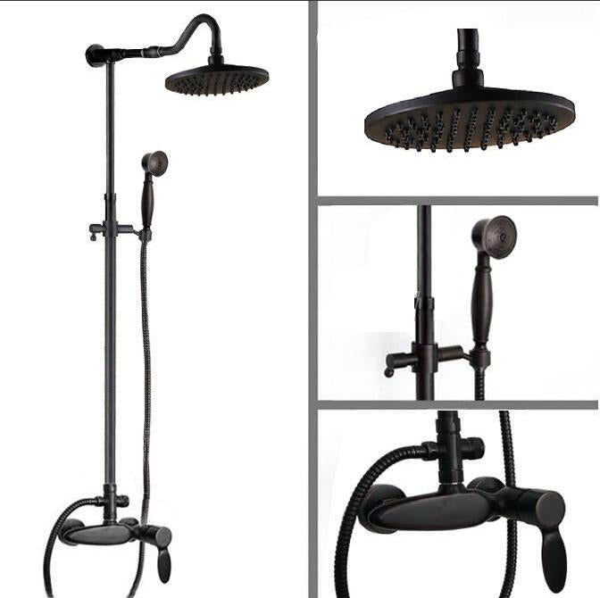 Olie brons opbouw douche set