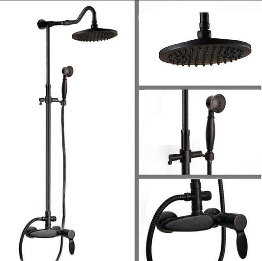 Olie brons opbouw douche set