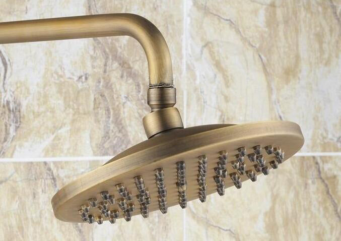 Nostalgische bronzen opbouw doucheset