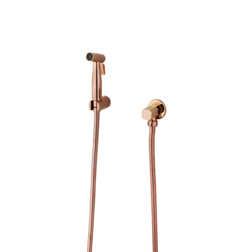 Bidet sprayer in rose gold color