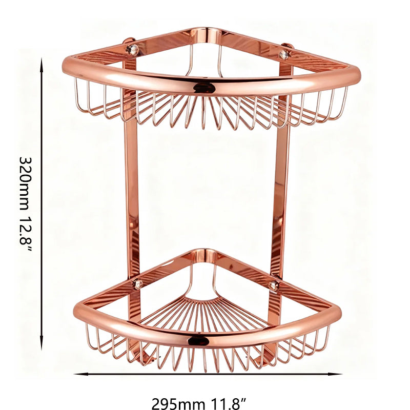 Luxe doucherek hoekmodel roségoud – 2 etages