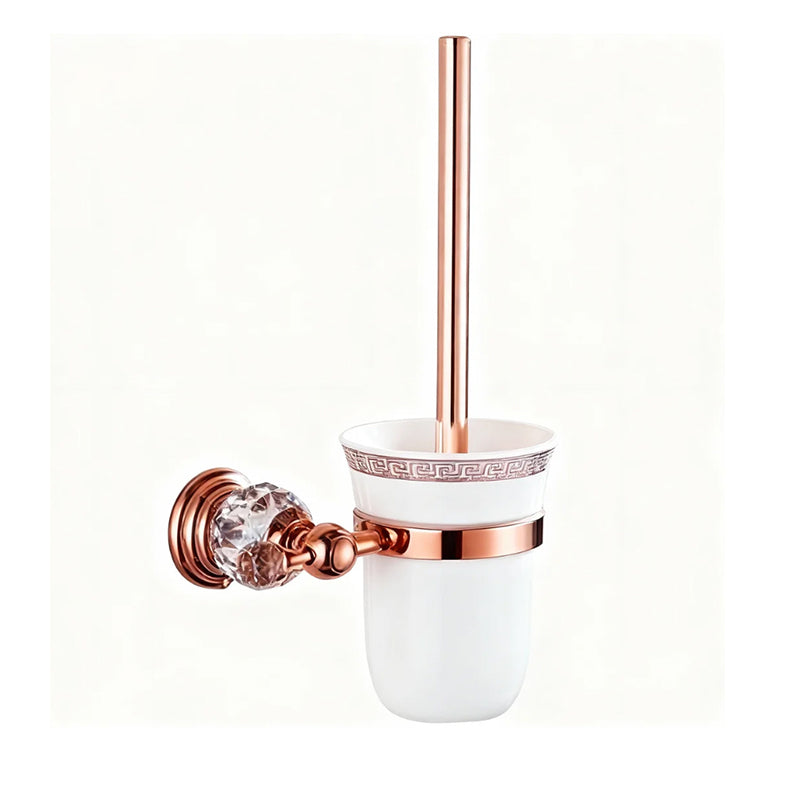 Roségouden badkamer accessoireset – 5-delig