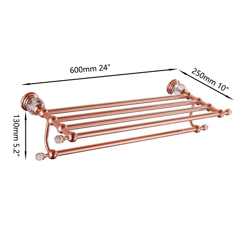 Roségouden badkamer accessoireset – 5-delig