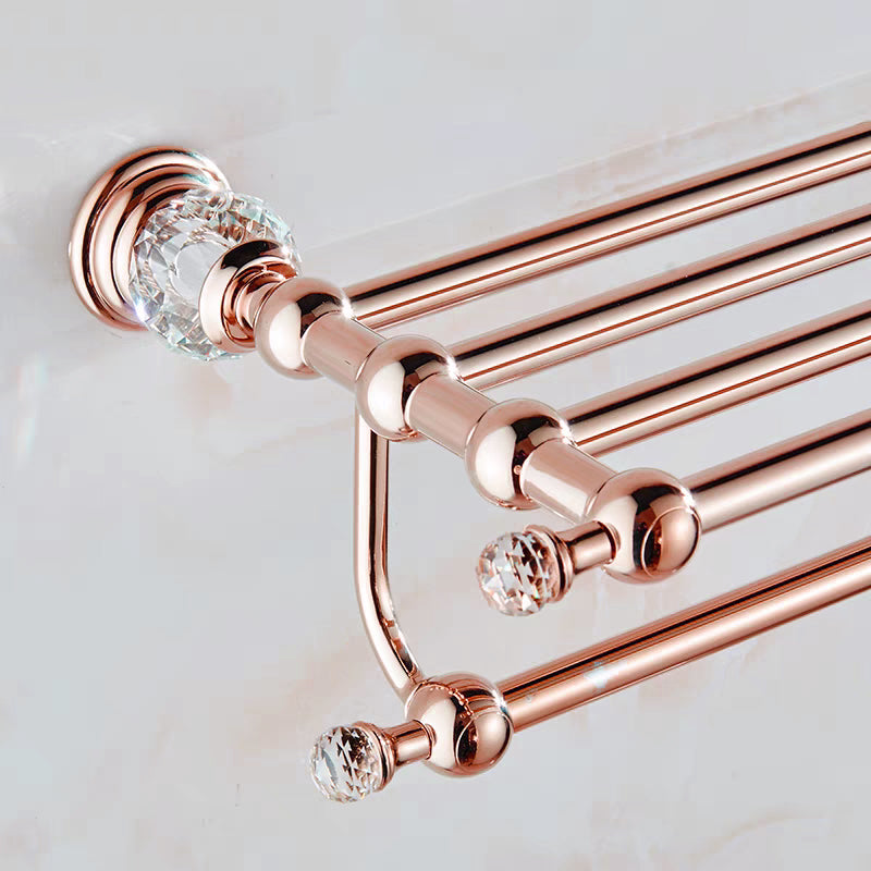 Roségouden badkamer accessoireset – 5-delig