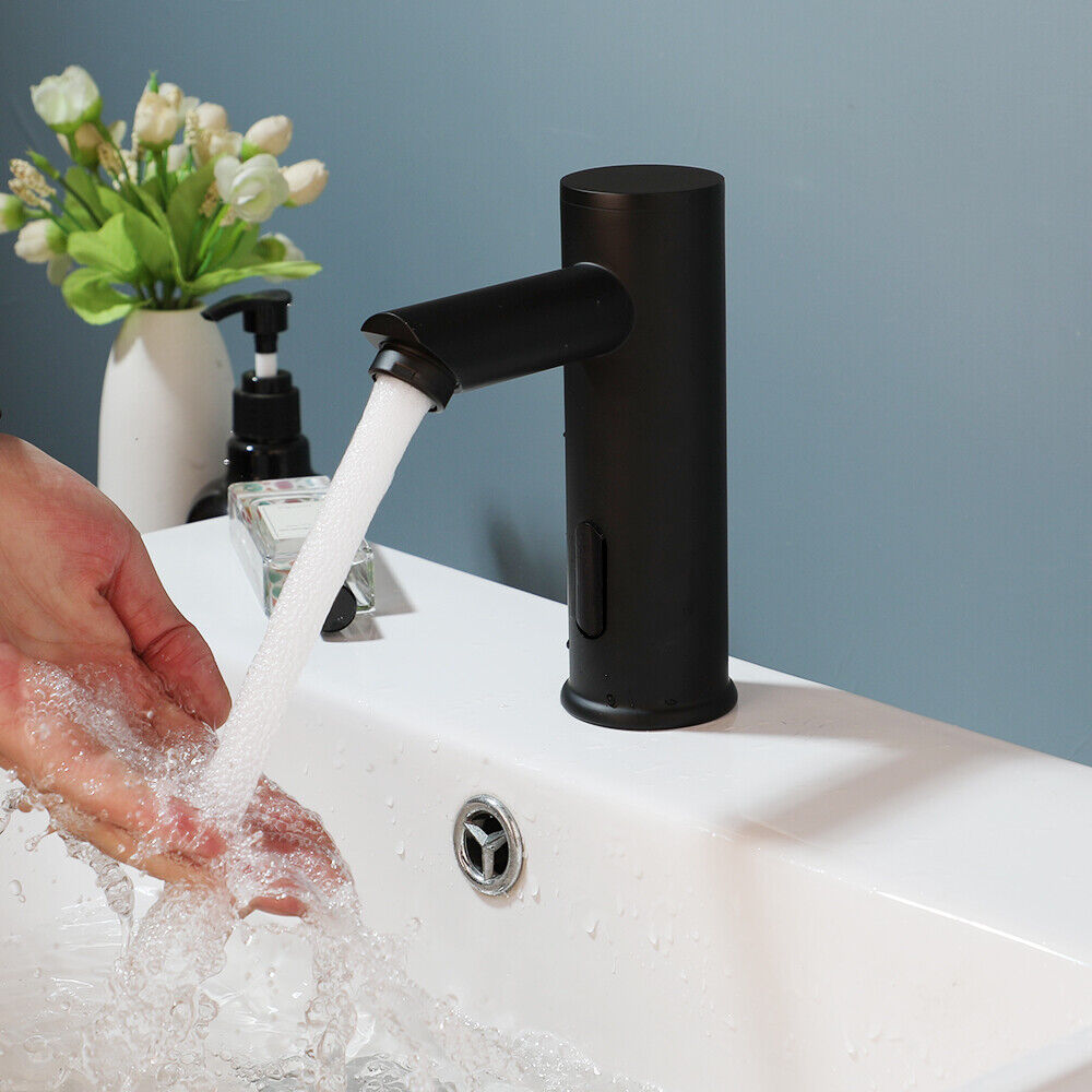 Schwarzer Sensorhahn Kaltmodell