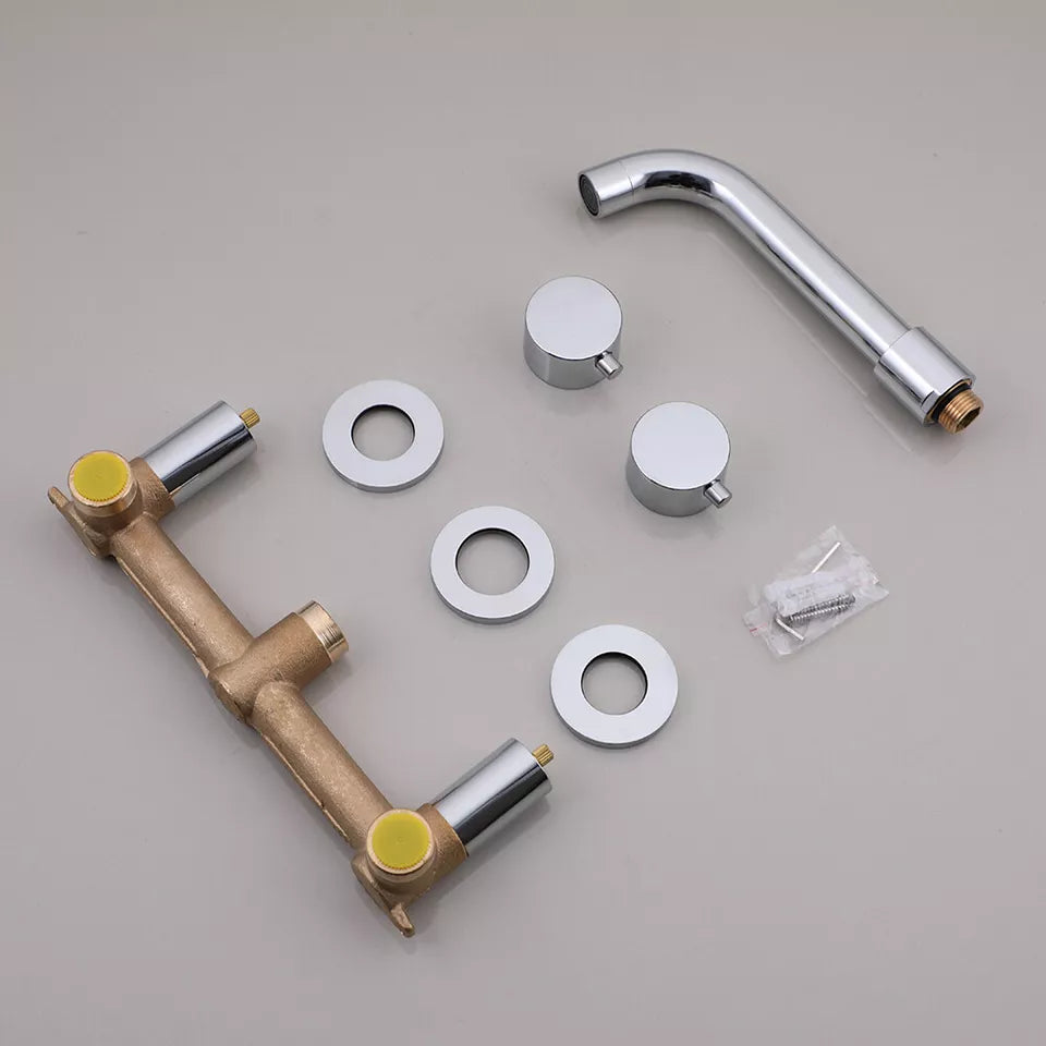 Chrome Built-in Washbasin Tap