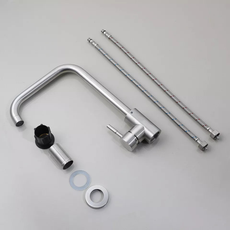 Brushed Nickel Kitchen Faucet - Modern and Functional