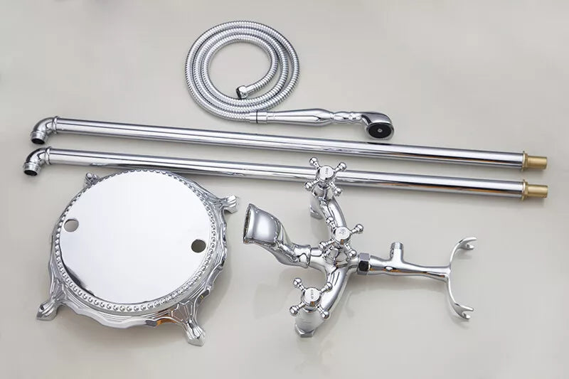 Freistehende Badewannenarmatur Country, Chrom