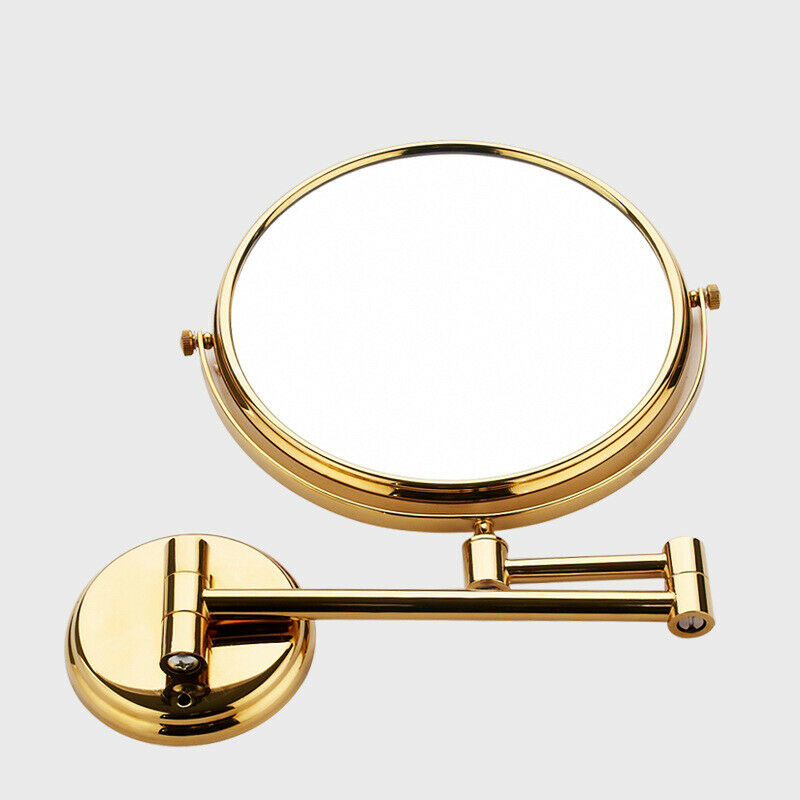 Golden makeup mirror