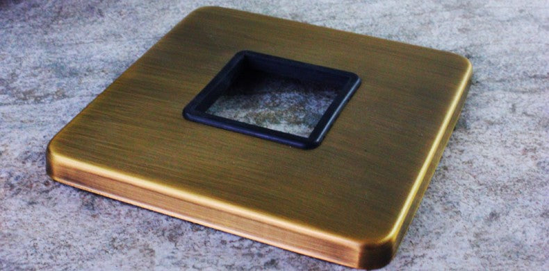 Unterputz-Duschset, Antikbronze, Wandmontage