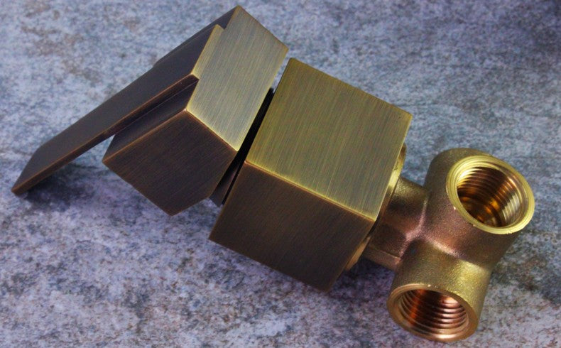 Unterputz-Duschset, Antikbronze, Wandmontage