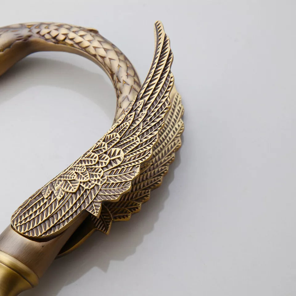 Malvizza 3-piece bronze-colored washbasin tap