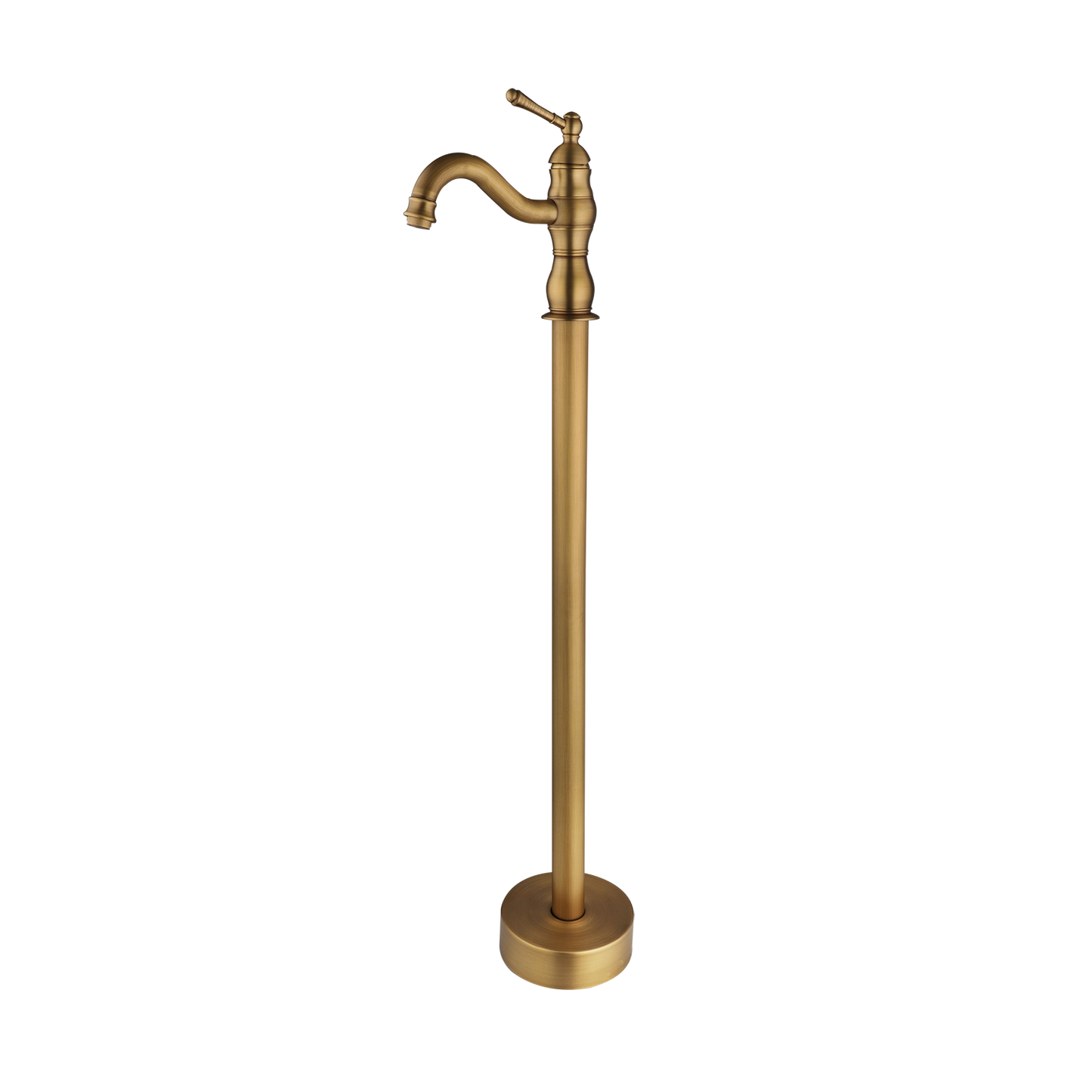 Freestanding nostalgic bath tap with ceramic discs