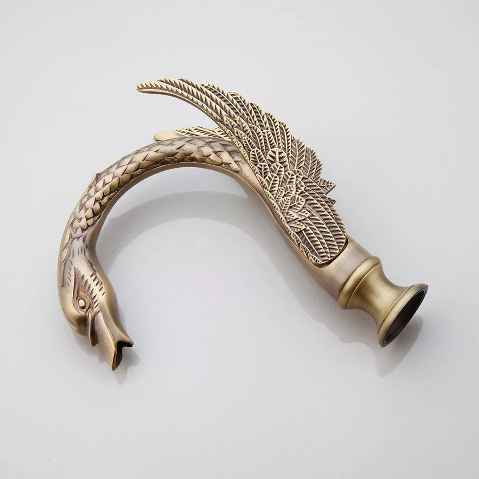 Malvizza 3-piece bronze-colored washbasin tap