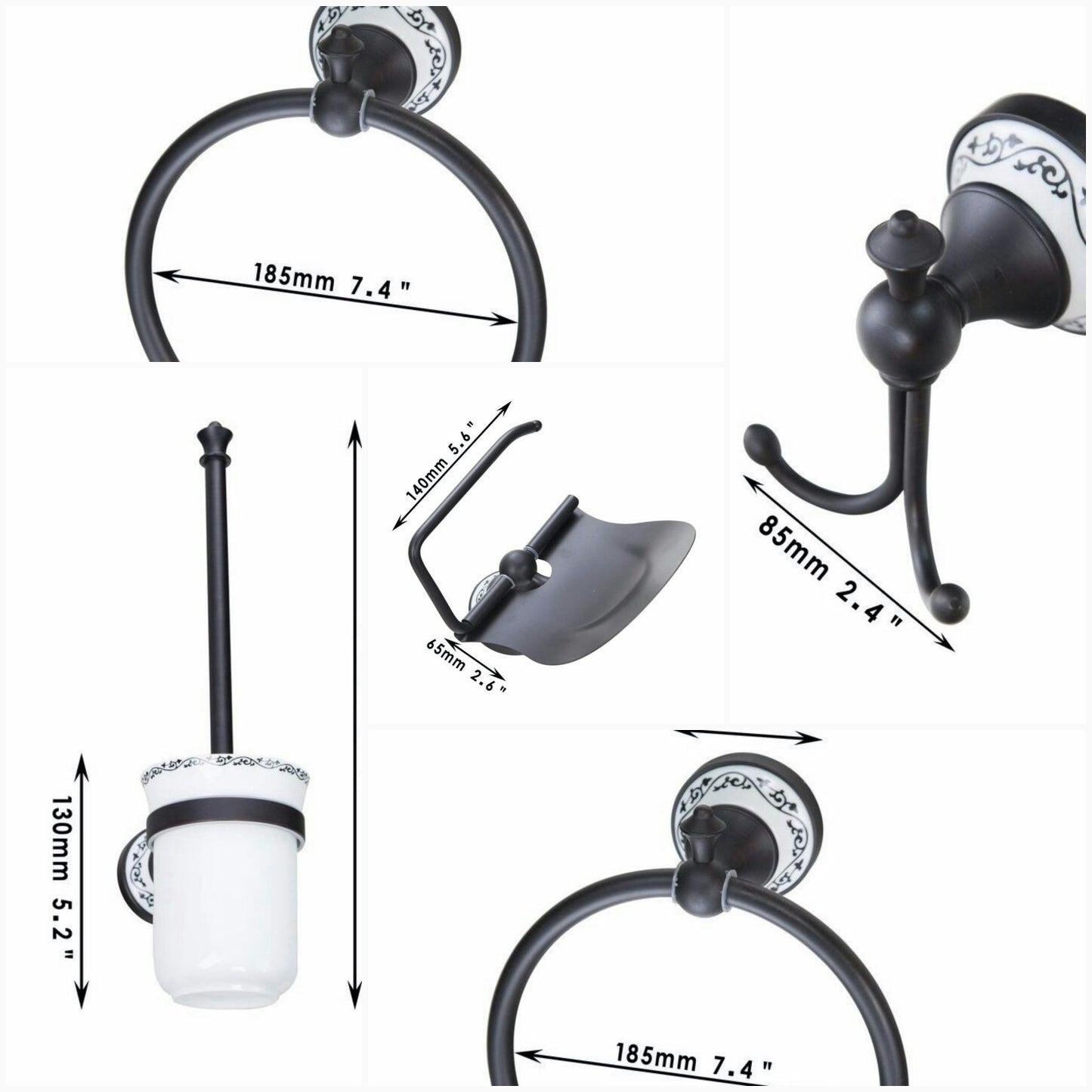 5-piece accessory set oil bronze