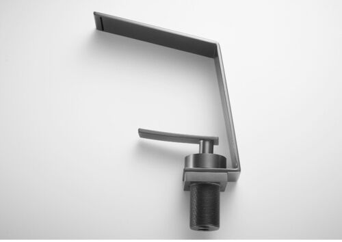 Modern washbasin tap gun metal