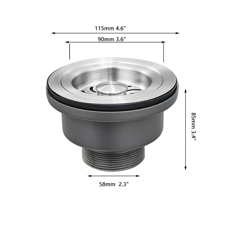 Sink Drain Brushed Nickel