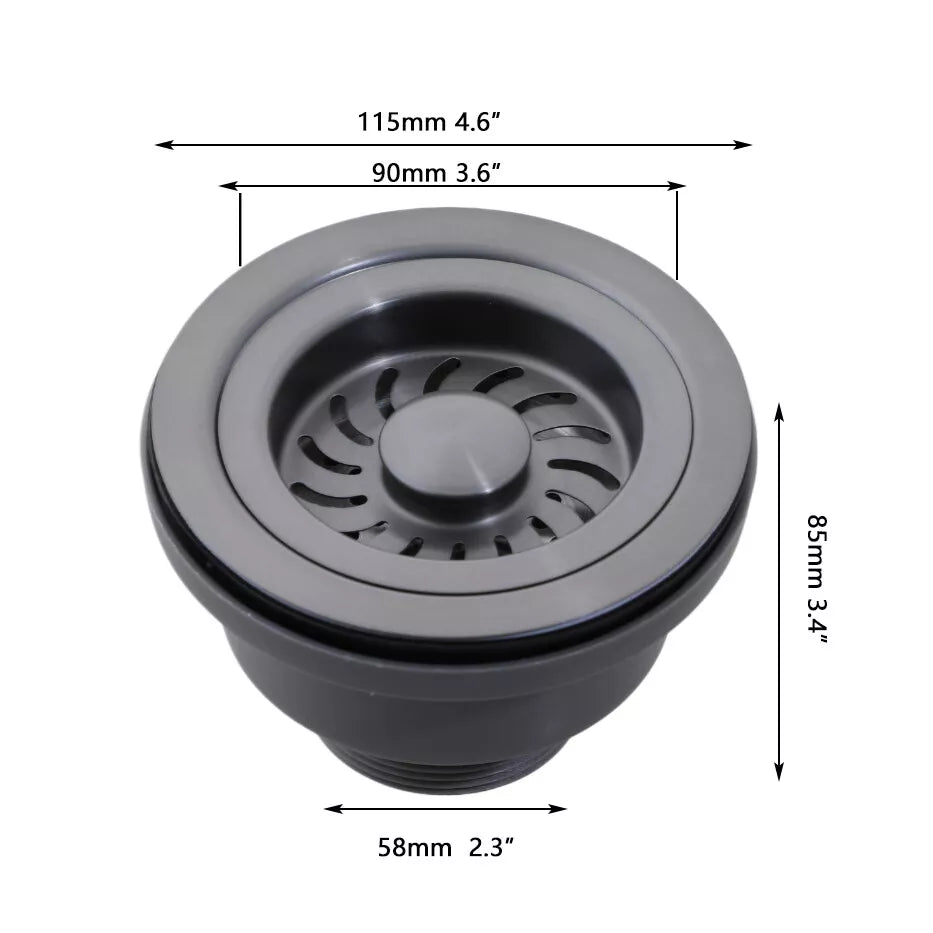 Sink Drain Gun Metal