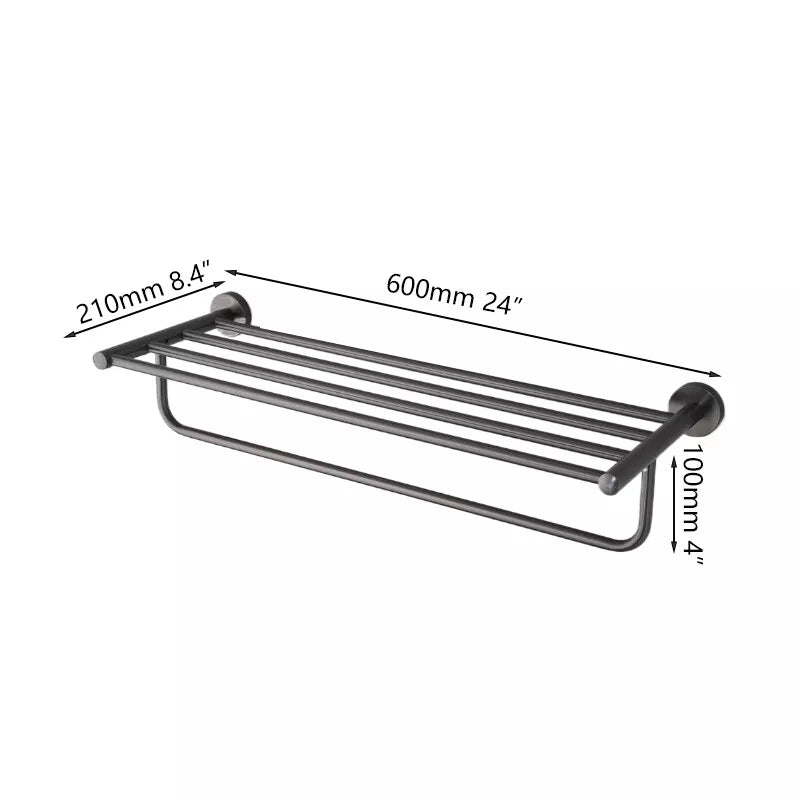 Handtuchhalter in Gun Metal Ausführung