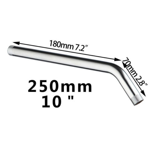 Chrome shower rod / shower arm 250 mm