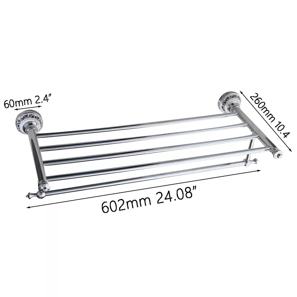 Chrome Towel Rack - Stylish and Nostalgic