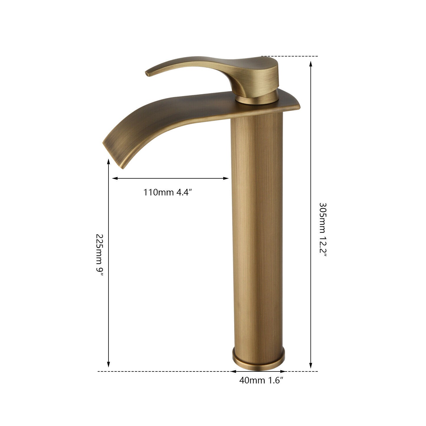 Countryside bronze waterfall tap