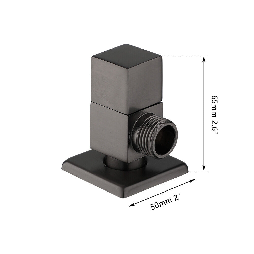 Eckventil aus Rotguss, quadratische Ausführung