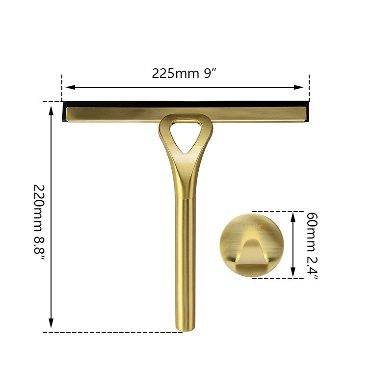 Handradierer aus gebürstetem Gold