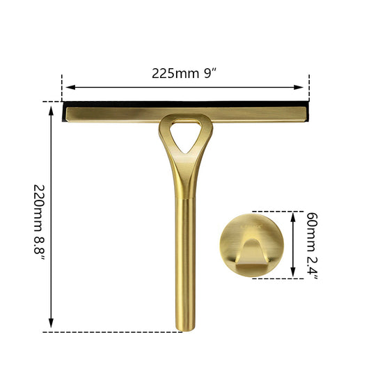 Geborsteld gouden handwisser