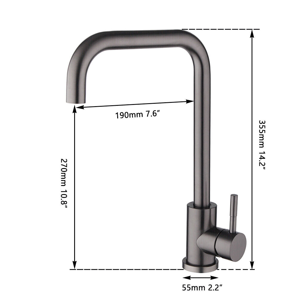 Kitchen Faucet Gun Metal - Modern and Functional