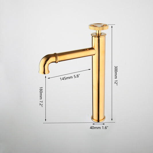 Goldfarbene integrierte Bedienhebel