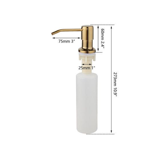 Goldfarbene integrierte Seifenpumpe