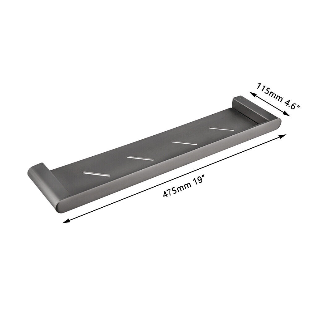 Elegant Gunmetal Shelf for Bathroom or Toilet