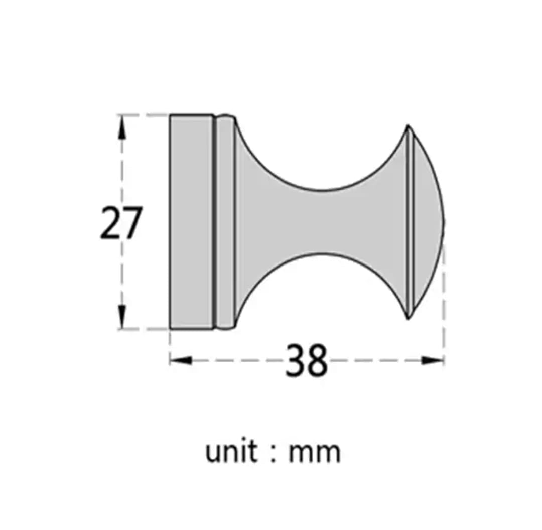 Bronze-colored hook for bathroom