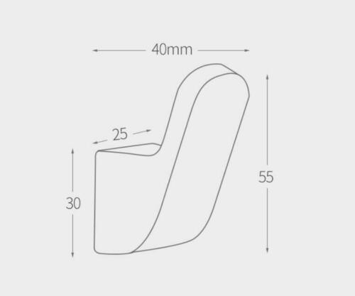 Brushed gold towel hook